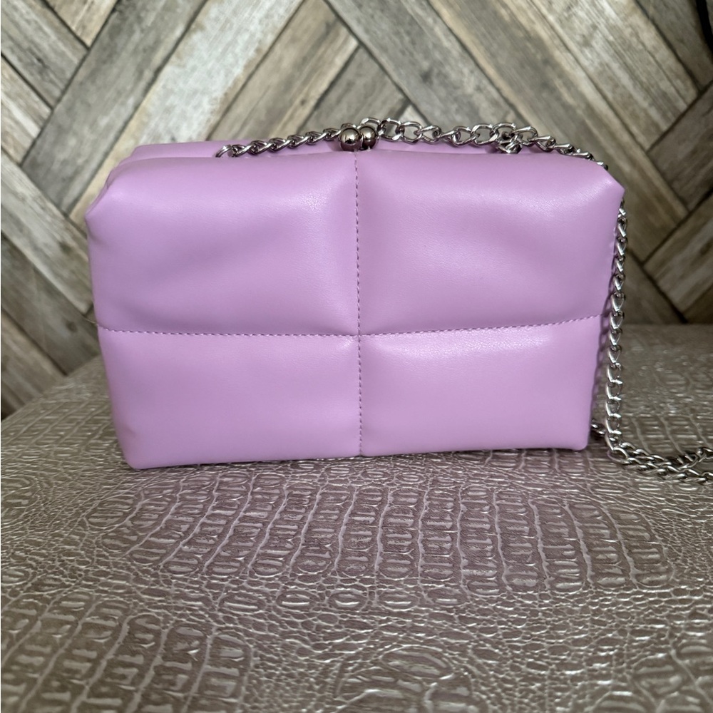 a new day Lilac Chain Clutch